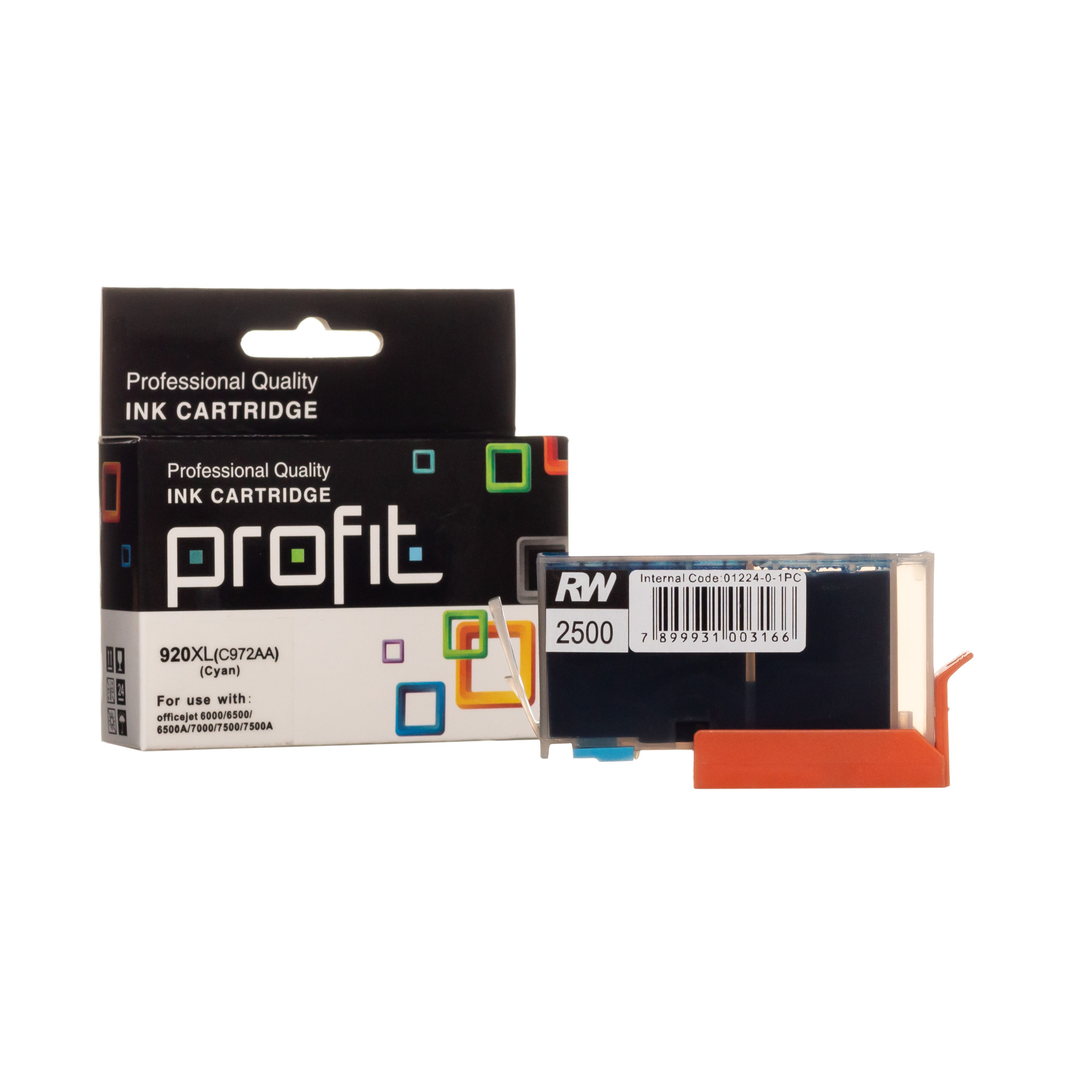 CART TINTA HP 920 XL | PRO 6000 | 6500 | 7000 | 7500 CD972AL AZUL COMPATÍVEL PROFIT