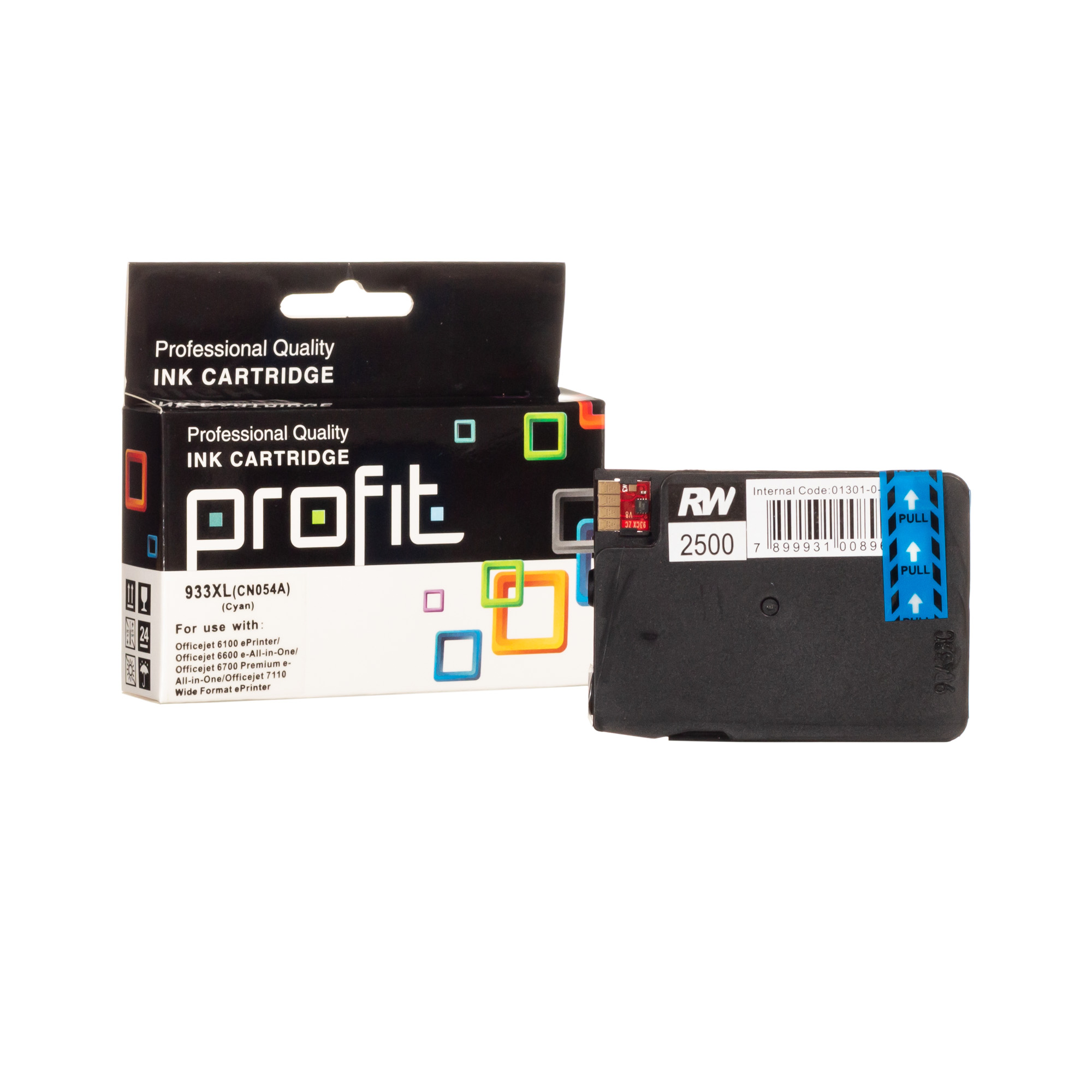 CART TINTA HP 933 XL AZUL COMPATÍVEL PROFIT