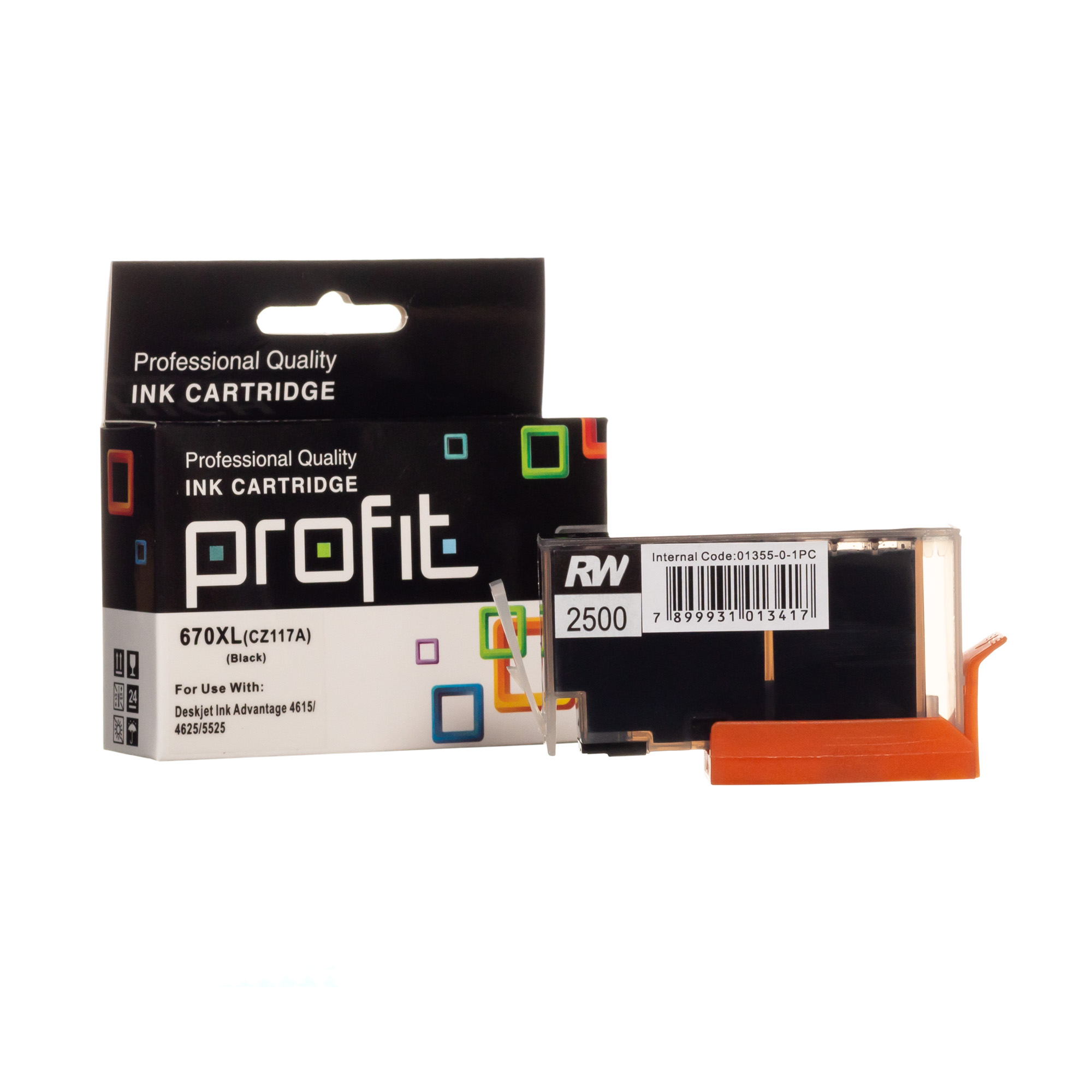 CART TINTA HP 670XL (21ML) PRET COMPATÍVEL PROFIT