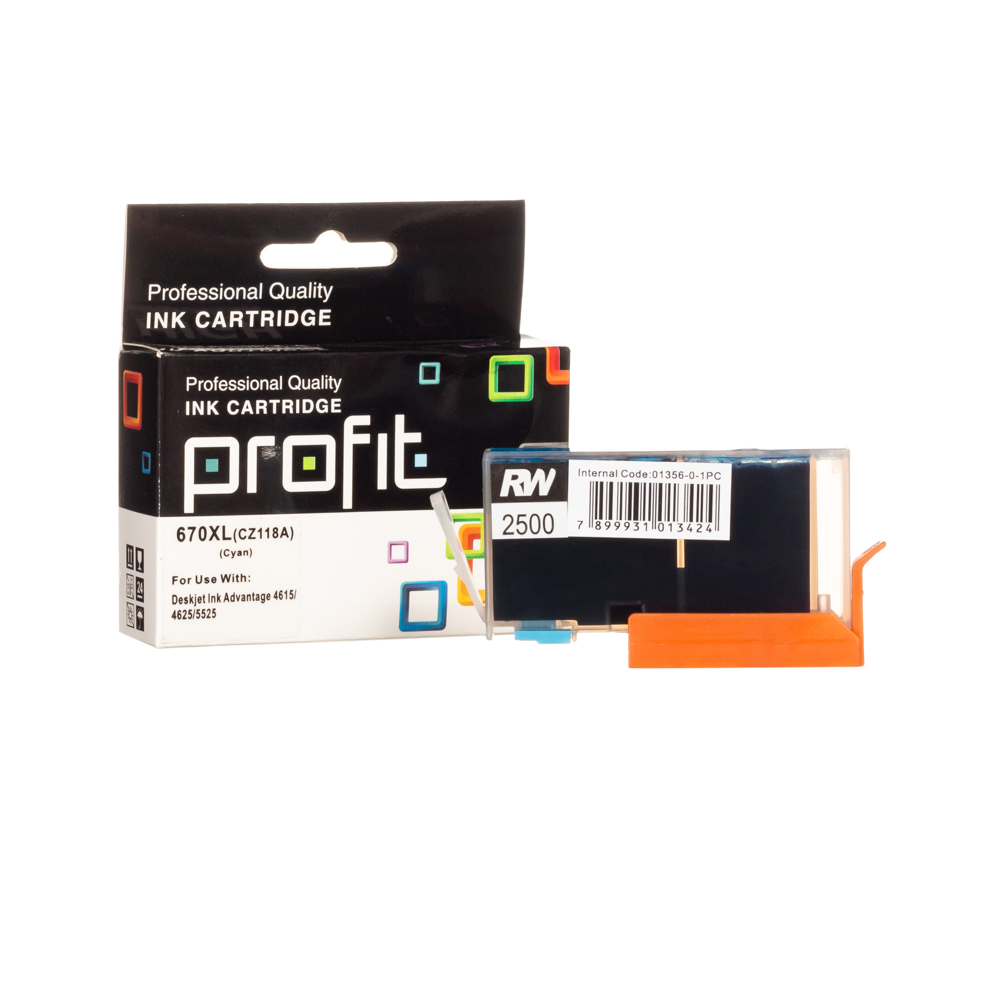 CART TINTA HP 670XL (14,5ML) AZUL COMPATÍVEL PROFIT