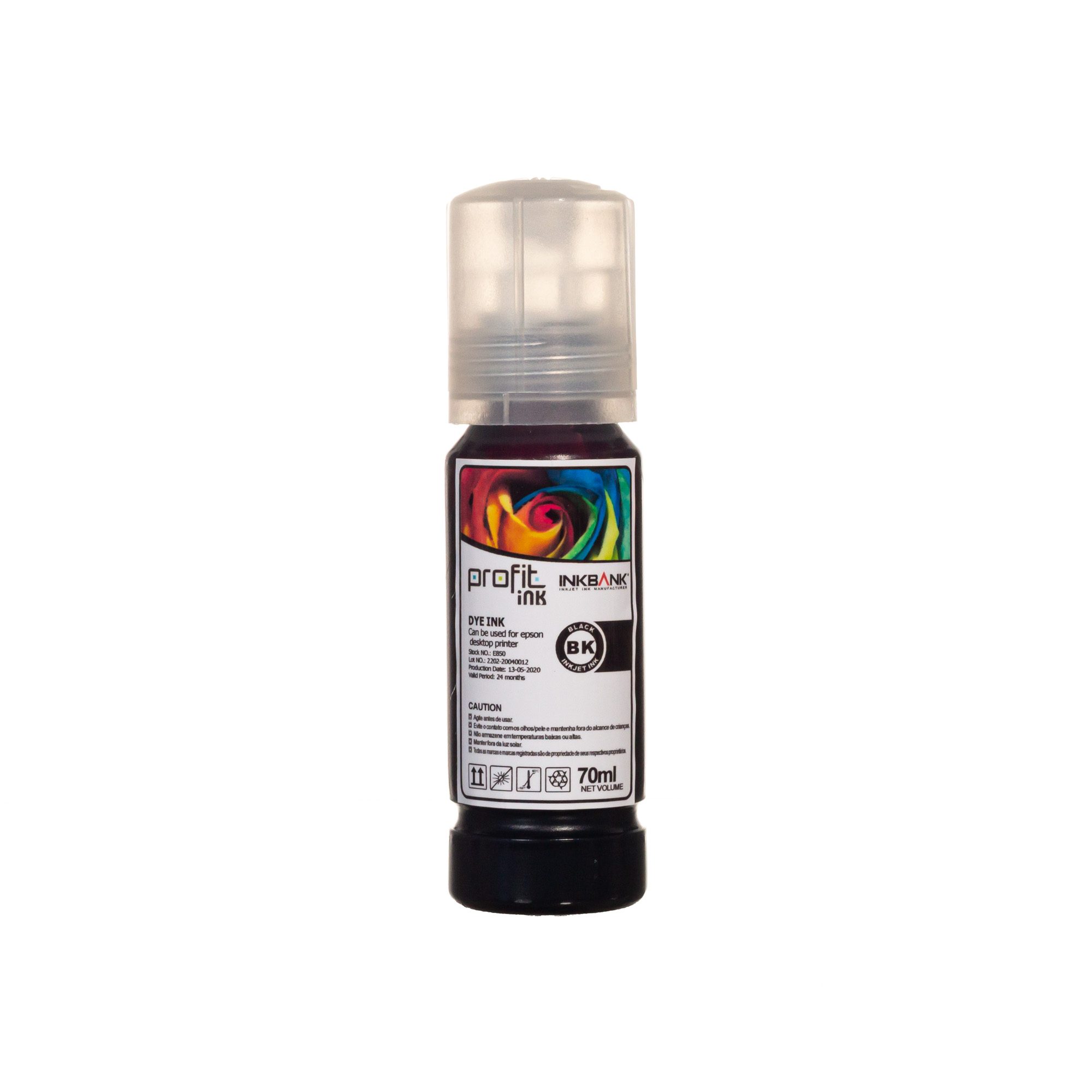 TINTA EPSON 504 REFIL T504120AL T544120 L4150 | 4160 | 6171 | 6161(127ML)PRET CORANTE PROFIT INK IMP