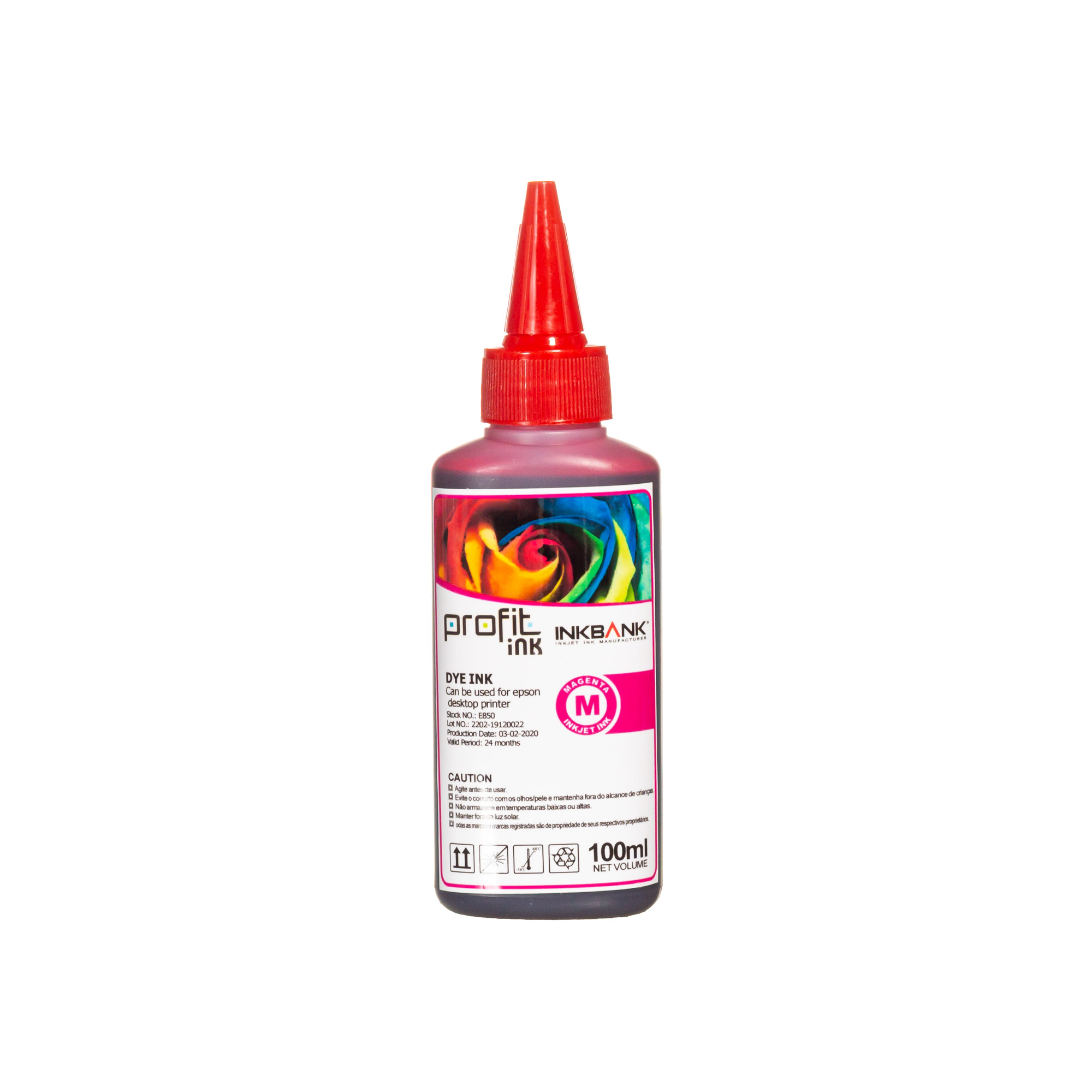 TINTA EPSON BULK INK REFIL L800 | L801 | L805 | L810 | L850 (100ML) VERM E850 CORANTE PROFIT INK IMP