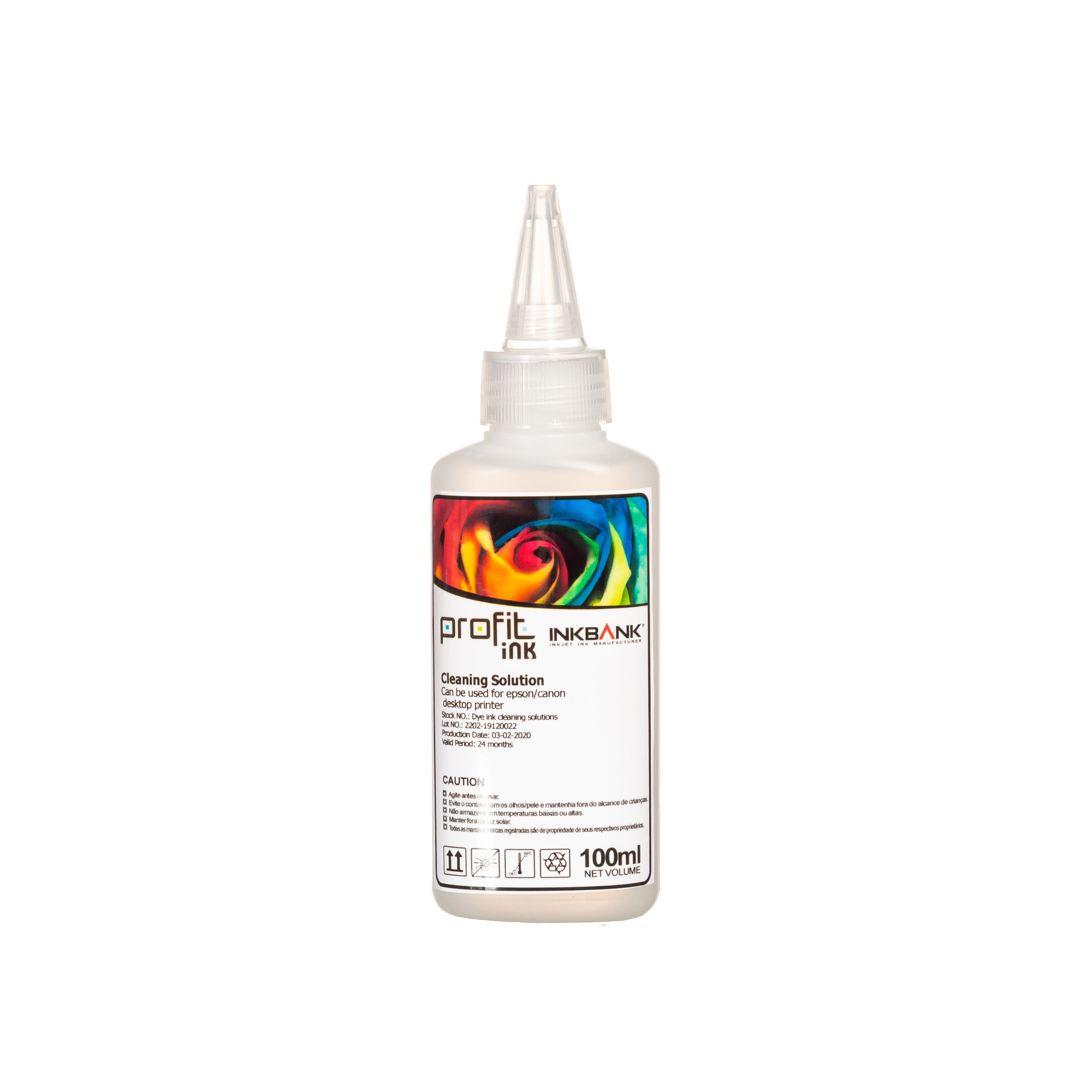 SOLUÇÃO DE LIMPEZA P/ TINTA CORANTE (100ML) PROFIT INK IMP