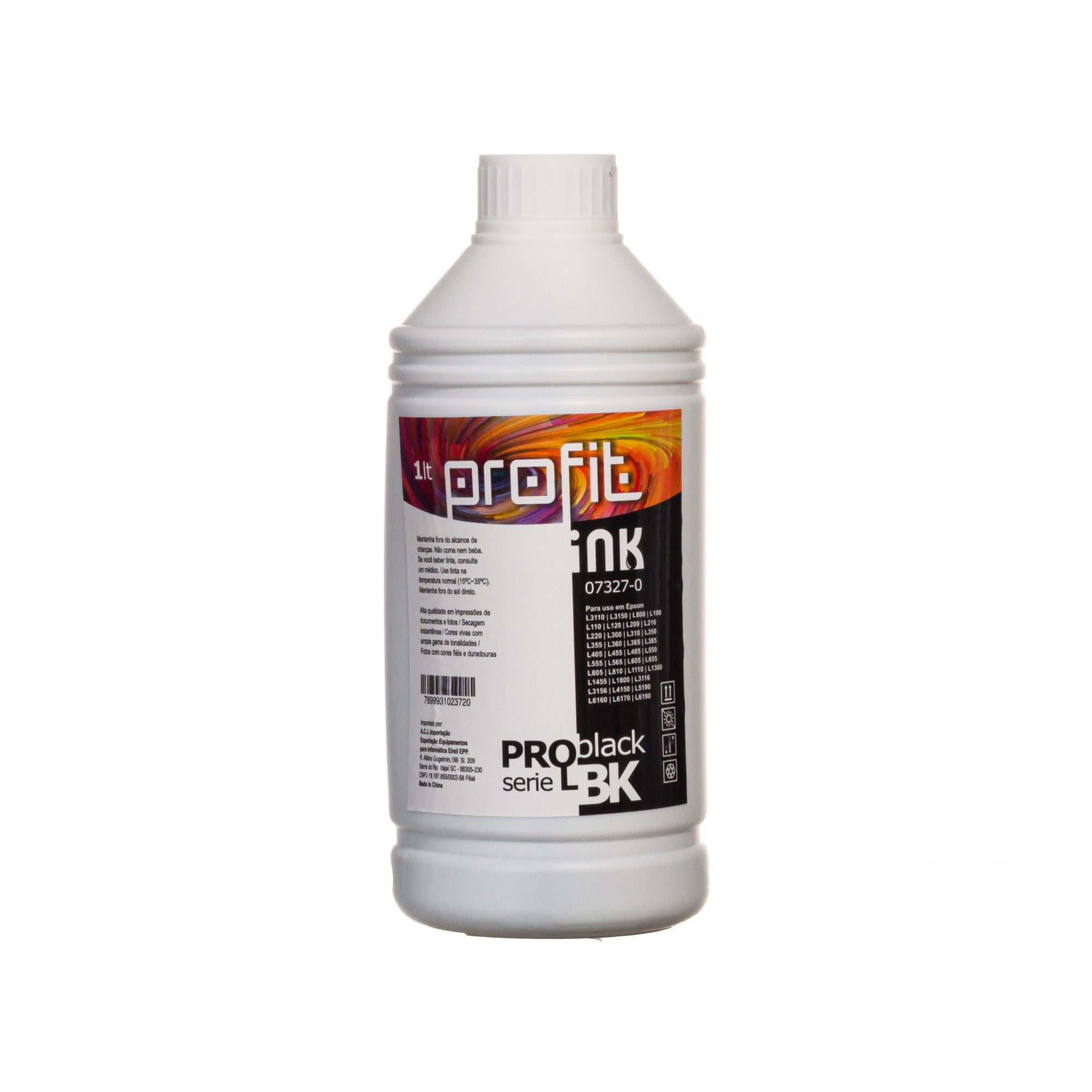 TINTA EPSON BULK INK L800 | L801 | L805 | L810 | L850 (1LT) PRET E850 CORANTE PROFIT INK IMP