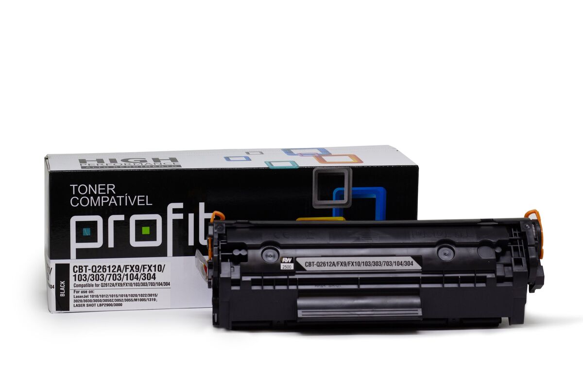 CART TONER HP1020 | 1018 | 1010 | 1022 | 3050 | Q2612A | 12A - RTC - (2K) COMPATÍVEL PROFIT