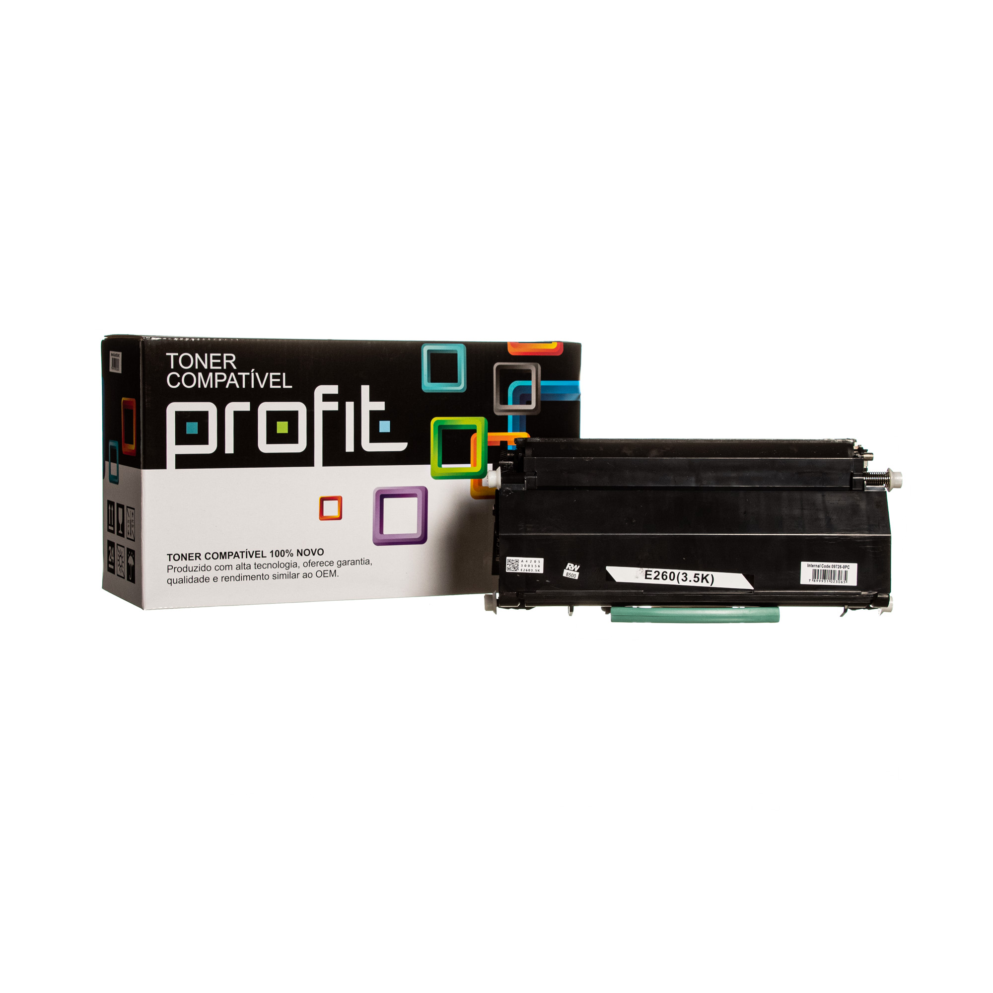 CART TONER LEXMARK E260 | 360 | 460 | X264 | X363 | X464 - RTC - (3,5K) COMPATÍVEL PROFIT S/ CHIP