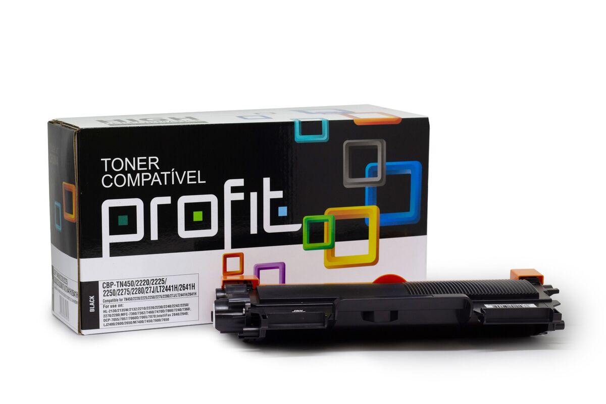 CART TONER BROTHER TN450 | TN420 | TN410 - NST - (2,6K) COMPATÍVEL PROFIT