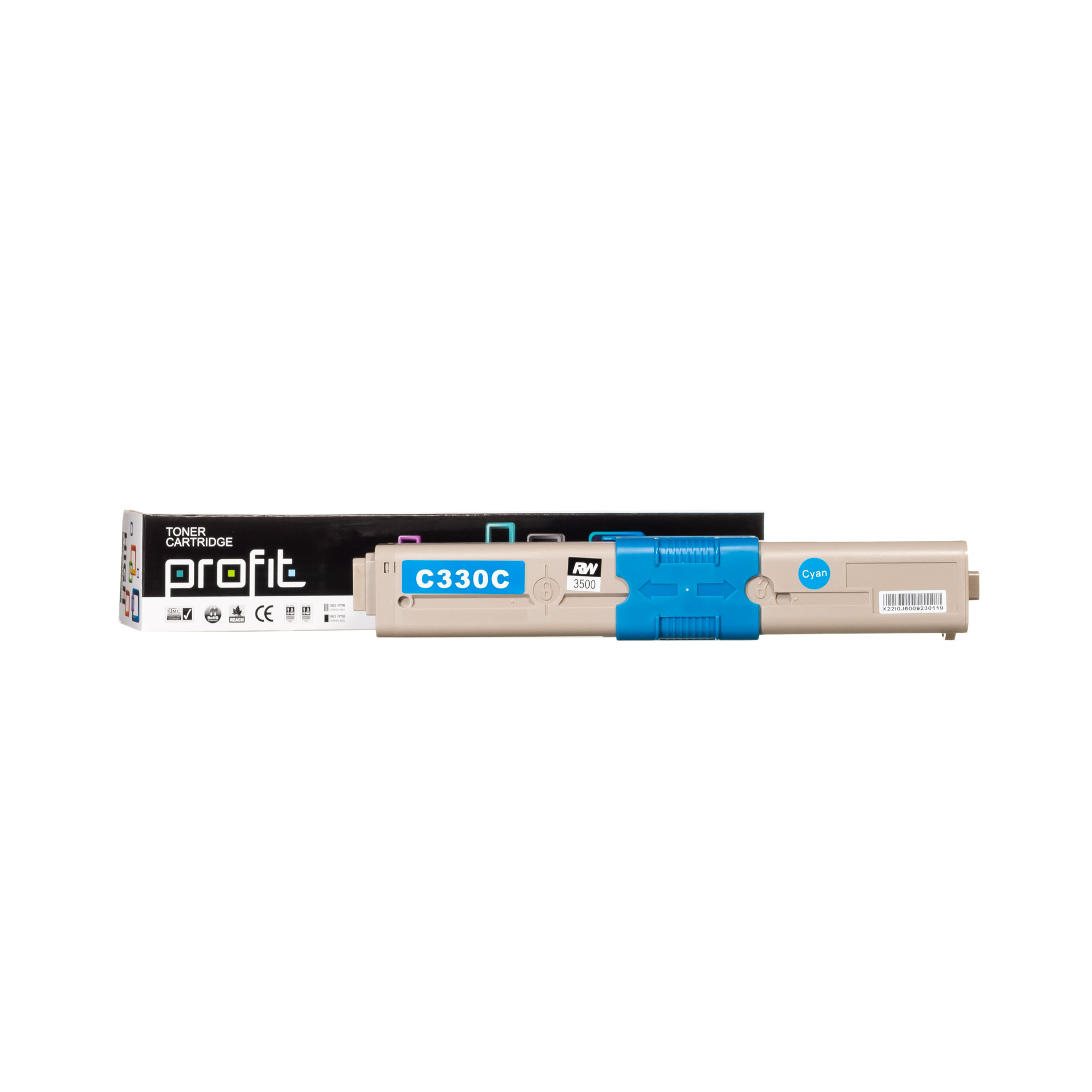 CART TONER OKIDATA C330 | 310 | 360 | 361 | 510 | 530 | 561 - RTC - (3K) AZUL COMPATÍVEL PROFIT