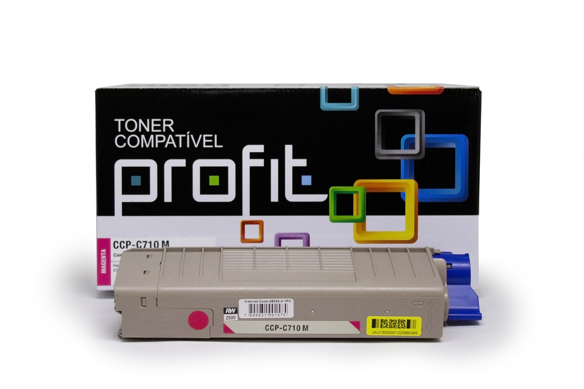 CART TONER OKIDATA C710 | 711 - RTC - (11,5K) VERM COMPATÍVEL PROFIT