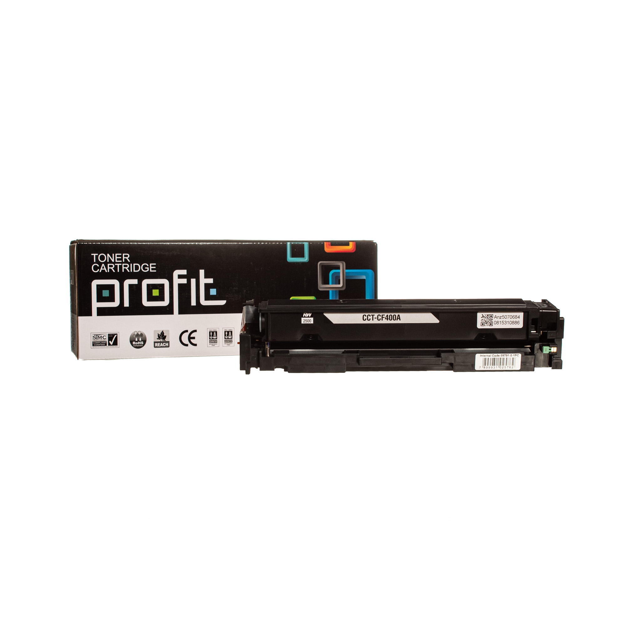 CART TONER HP CF400A | M252 | M274 | M277 - RTC - (1,5K) PRET COMPATÍVEL PROFIT