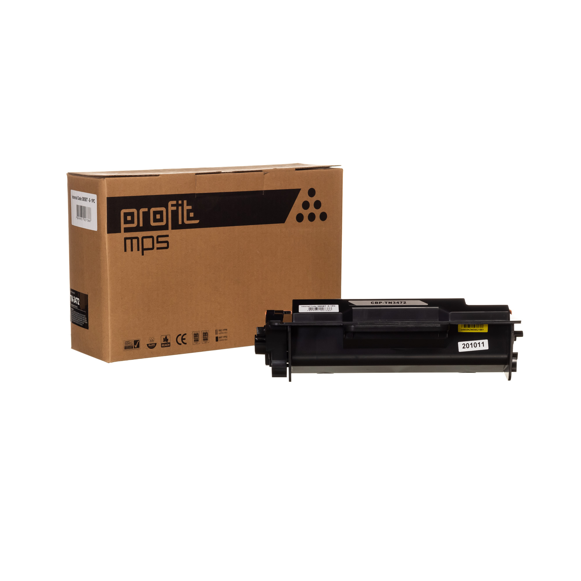 CART TONER BROTHER TN3472 | TN880 - RTC - (12K) COMPATÍVEL PROFIT MPS