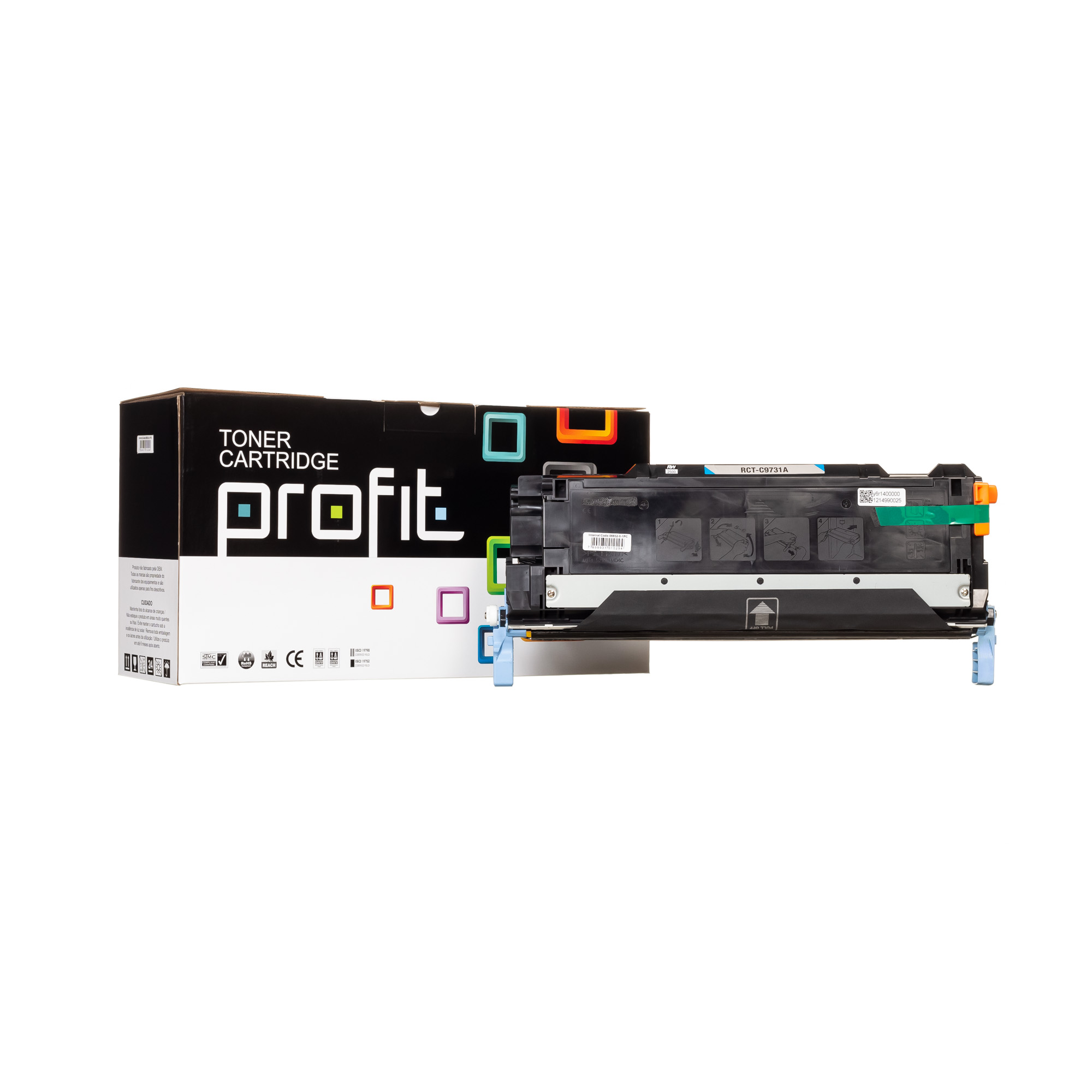 CART TONER HP LASERJET C9731A | 5500 | 5550 - RTC - (12K) AZUL COMPATÍVEL PROFIT