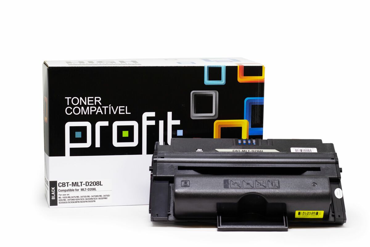 CART TONER SAMSUNG MLT-D208L | ML1635 | 3475 | SCX5635 | 5835 | 5935 - TP - (10K) COMPATÍVEL PROFIT