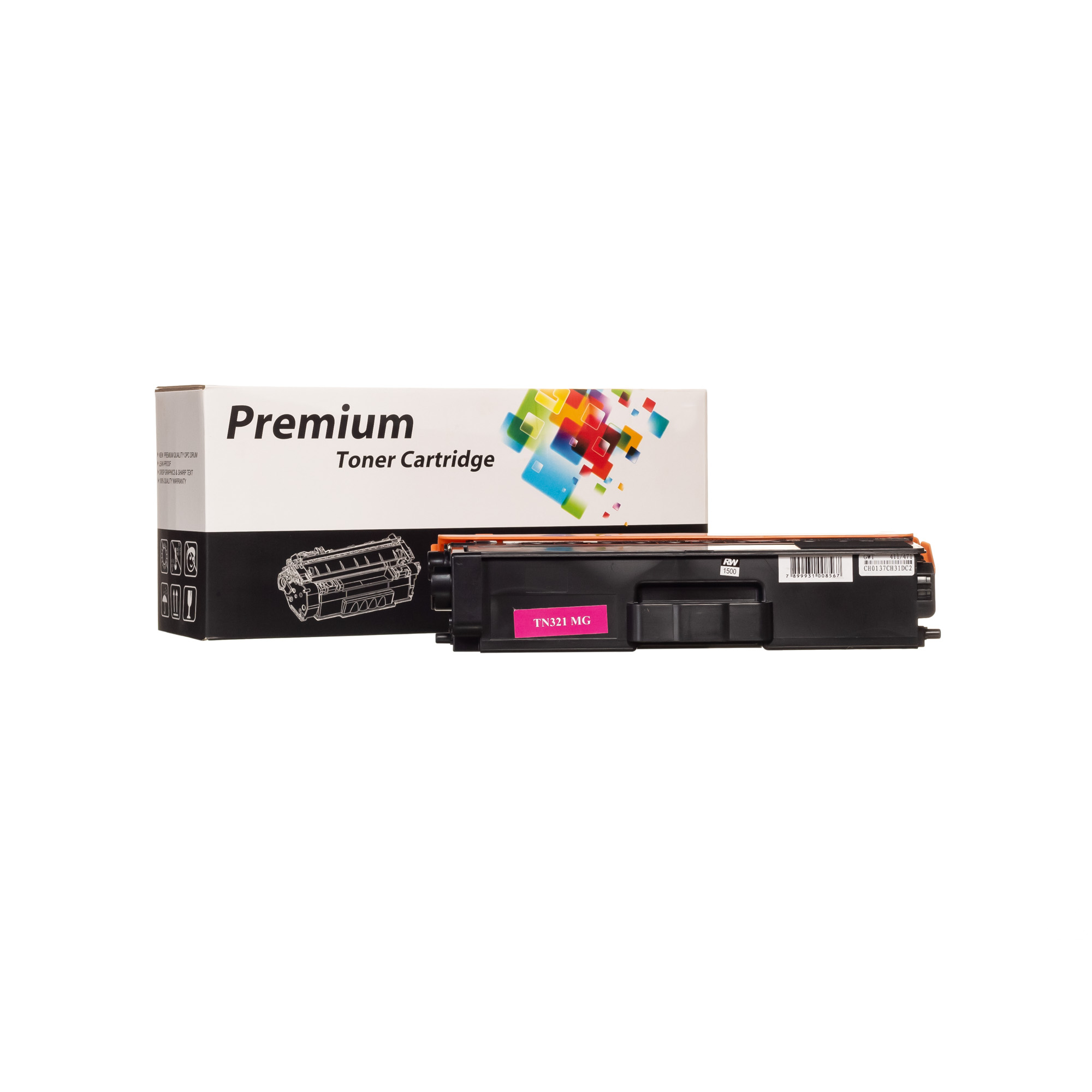 CART TONER BROTHER TN321 | HL8250 | HL8350 - TP - (1,5K) VERM COMPATÍVEL PROFIT