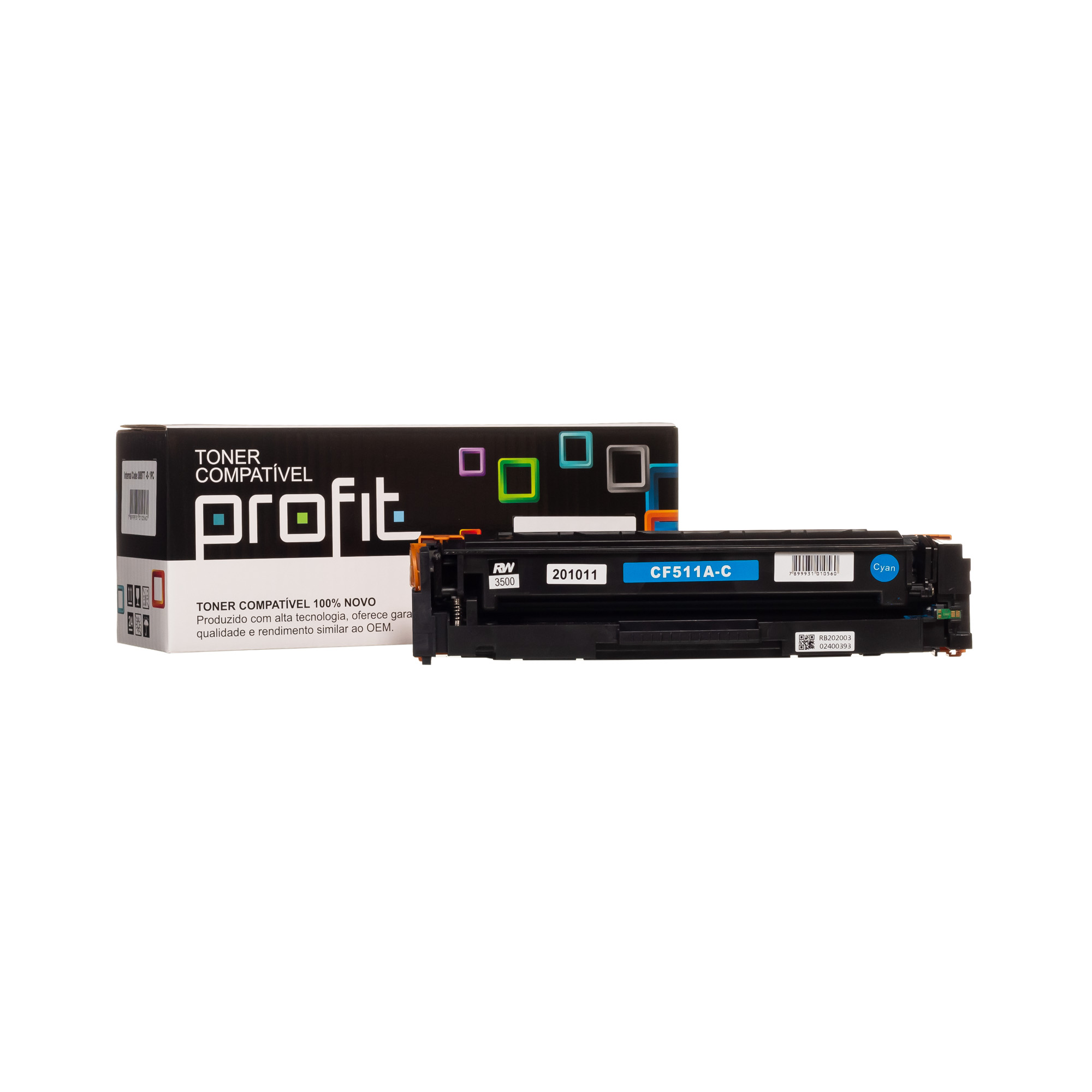 CART TONER HP CF511A | M154 | M180N | M181FW - RTC - (0,9K) AZUL COMPATÍVEL PROFIT