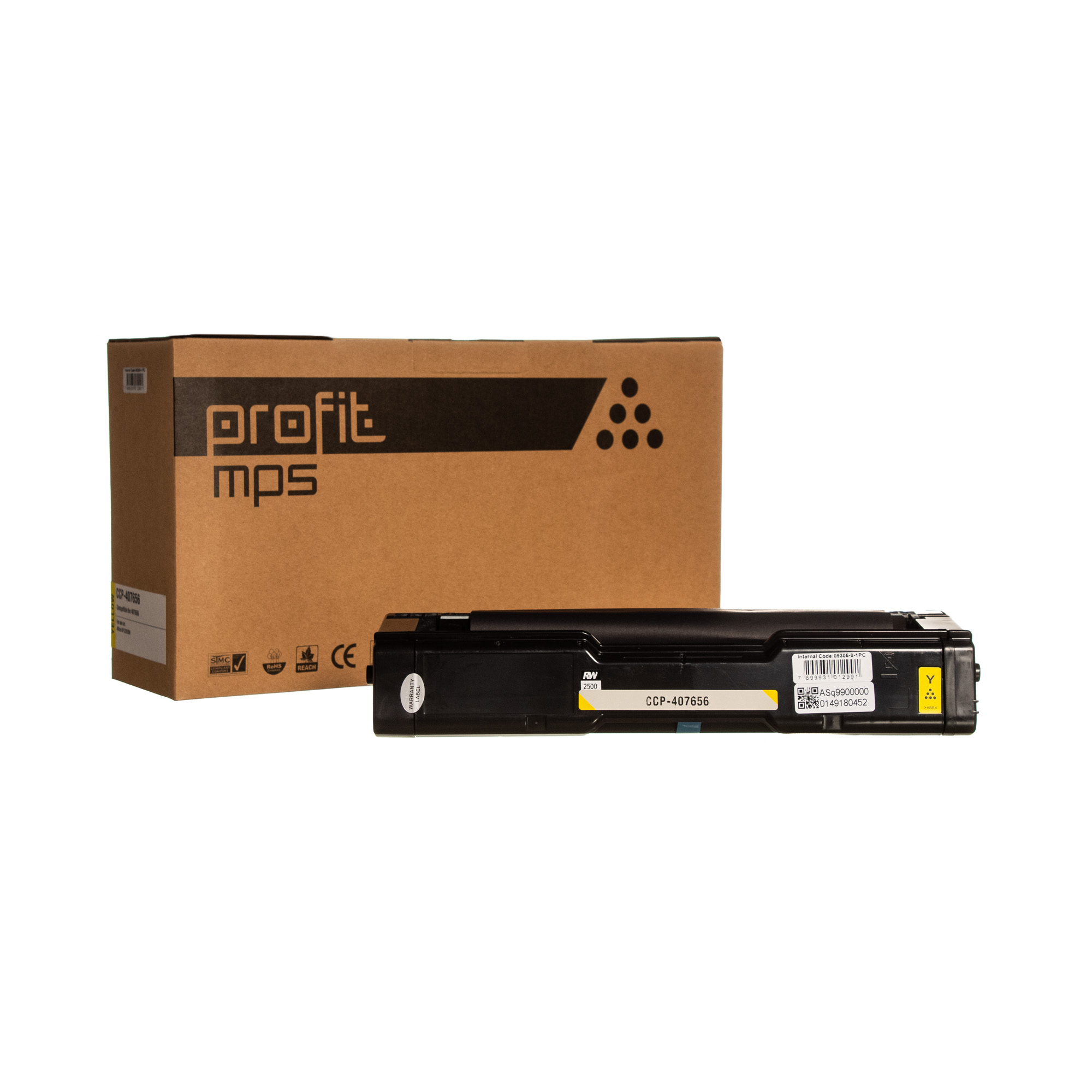 CART TONER RICOH 407656 | SPC252SF | C262DNW - STA - (6K) AMAR COMPATÍVEL PROFIT MPS