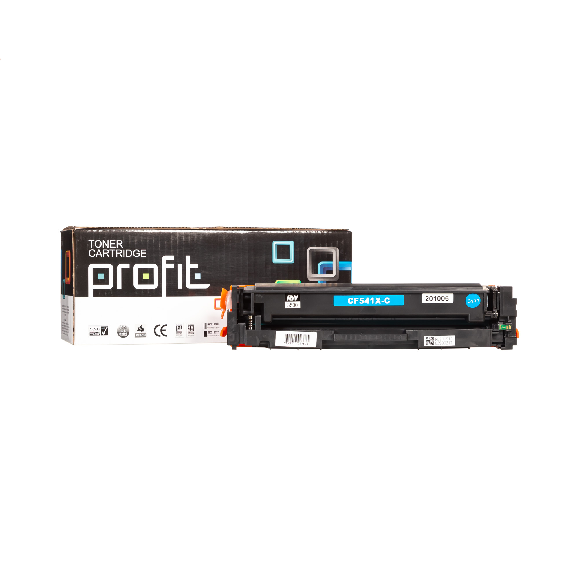 CART TONER HP CF541X | 203X | M254 | M281 - RTC - (2,5K) AZUL COMPATÍVEL PROFIT