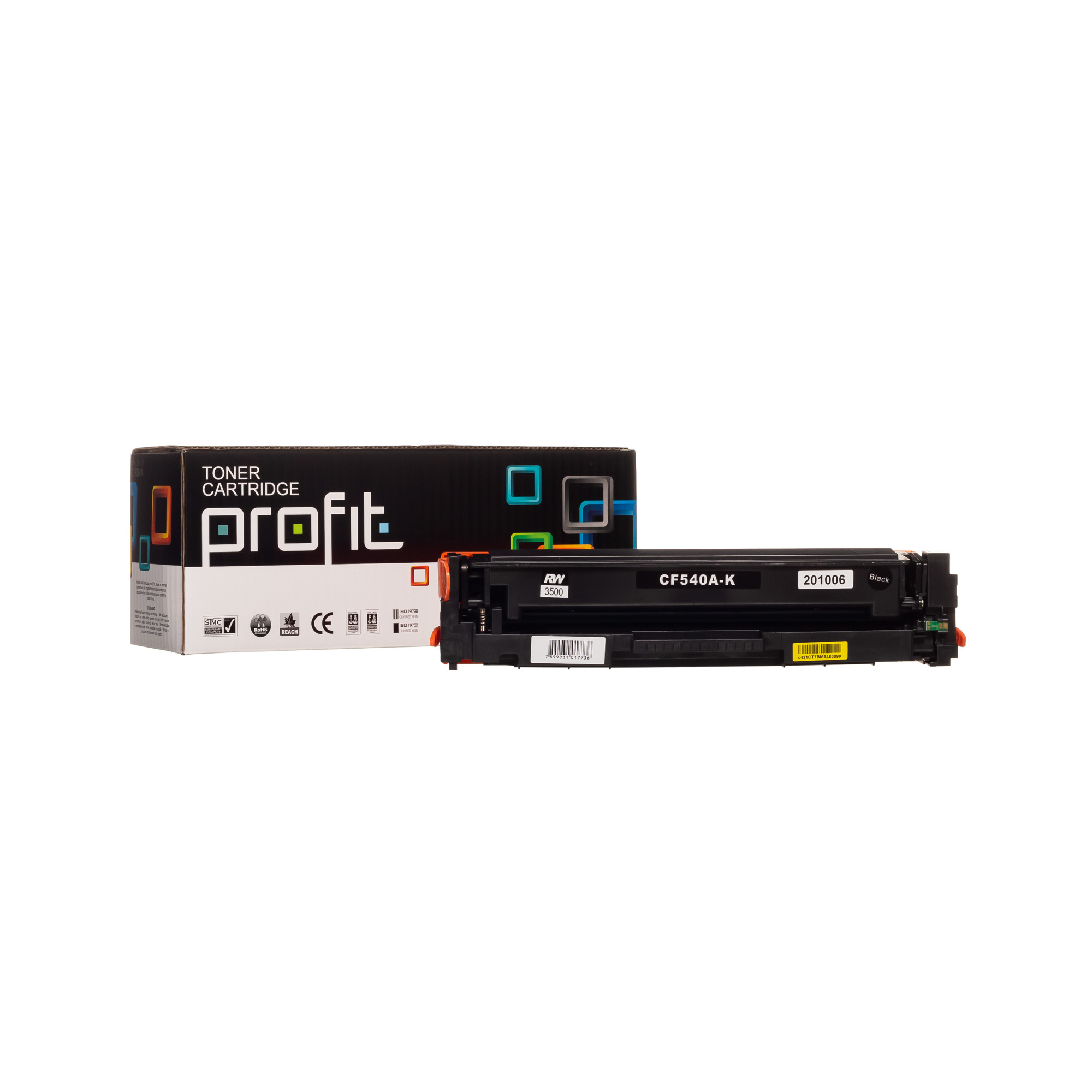 CART TONER HP CF540A | 203X | M254 | M281 - RTC - (1,4K) PRET COMPATÍVEL PROFIT