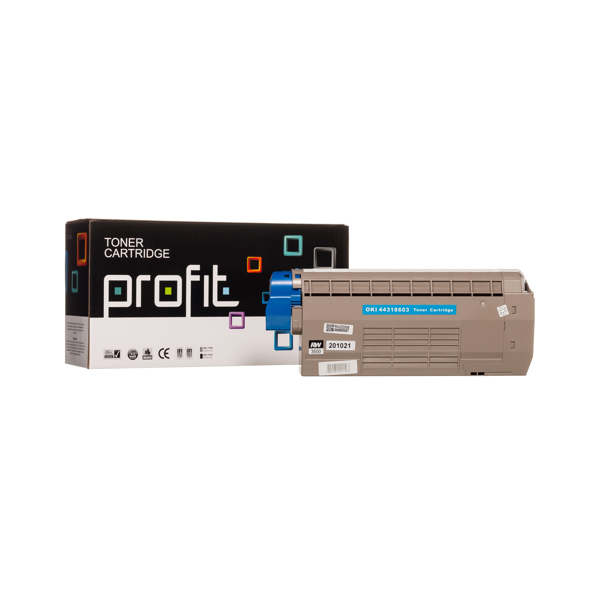 CART TONER OKIDATA C710 | 711 - RTC - (11,5K) AZUL COMPATÍVEL PROFIT