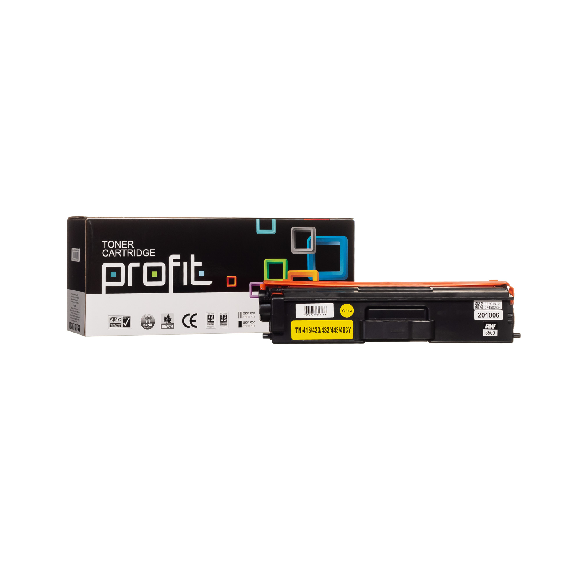 CART TONER BROTHER TN413 | TN433 | TN443 | TN493 - RTC - (4K) AMAR COMPATÍVEL PROFIT