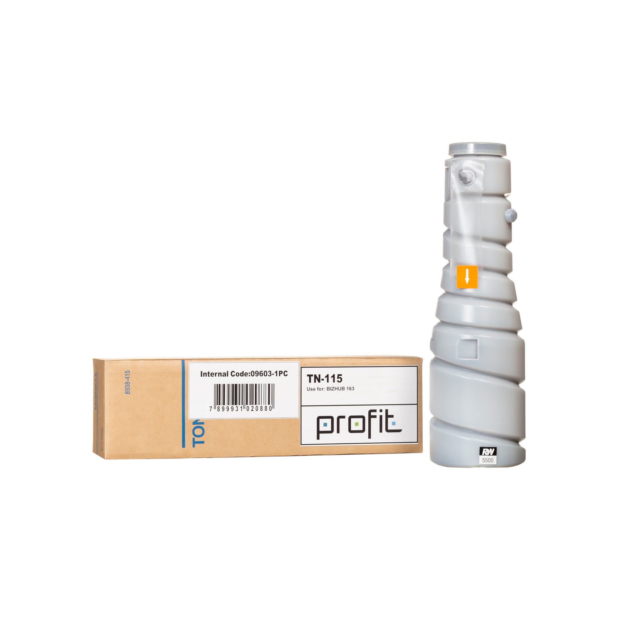 CART TONER KONICA MINOLTA BIZHUB 163 | 180 | 220 | TN114 | TN115 - KLD - (11K) COMPATÍVEL PROFIT